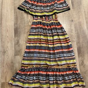 Anthropologie NWT Peyton Off The Shoulder Silk Dress Size S